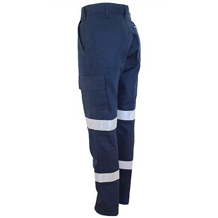 3330 Ladies Double Hoops Taped Cargo Pants - DNC Workwear