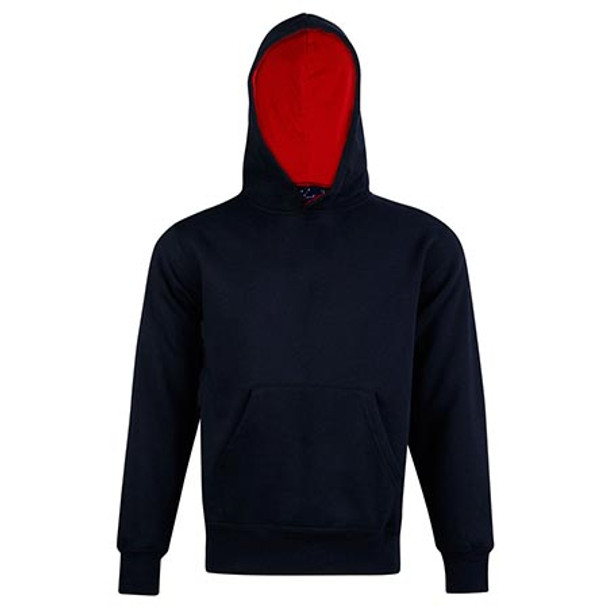 Navy-Red - FL09K Kids Fleece Passion Hoodie - Winning Spirit Navy-Red - FL09K Kids Fleece Passion Hoodie - Winning Spirit