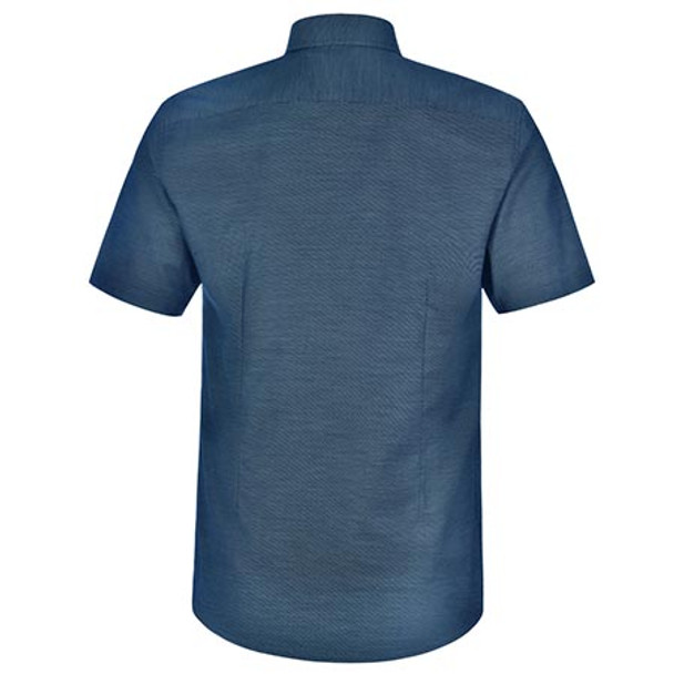 M7400S Mens Ascot Dot Jacquard Short Sleeve Shirt - Winning Spirit M7400S Mens Ascot Dot Jacquard Short Sleeve Shirt - Winning Spirit