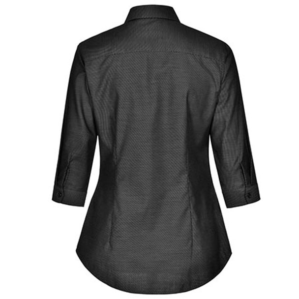M8400Q Ladies Ascot Dot Jacquard 3/4 Sleeve Stretch Shirt - Winning Spirit M8400Q Ladies Ascot Dot Jacquard 3/4 Sleeve Stretch Shirt - Winning Spirit