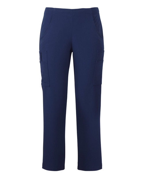 Indigo - Front - 4SNP1 - JB's Ladies NU Scrub Cargo Pant