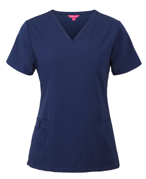 Indigo - Front - 4SNT1 - JB's Ladies NU Scrub Top