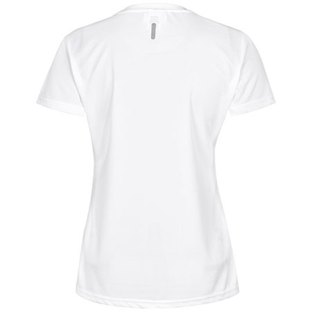 TS40 - Ladies Rapidcool Ultra Light Tee - White - Back TS40 - Ladies Rapidcool Ultra Light Tee - White - Back