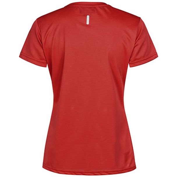 TS40 - Ladies Rapidcool Ultra Light Tee - Red - Back TS40 - Ladies Rapidcool Ultra Light Tee - Red - Back