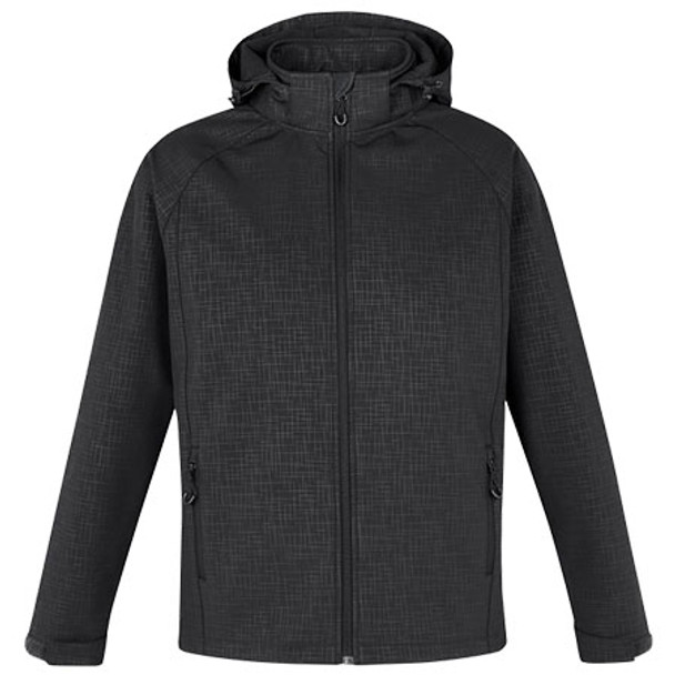 Black - J135M Mens Geo Jacket - Biz Collection