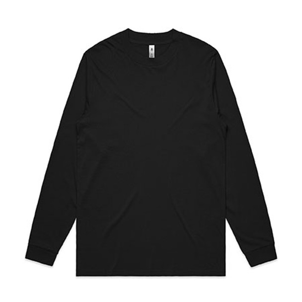 Black - 5056 Mens General Long Sleeve Tee - AS Colour