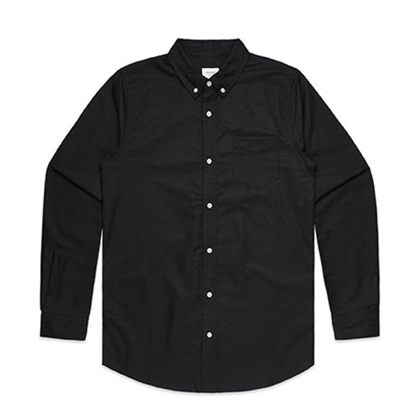Black - 5401 Mens Oxford Shirt - AS Colour