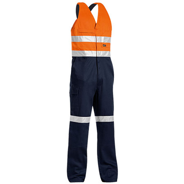 Orange-Navy - BAB0359T Taped Hi Vis Action Back Overall - Bisley