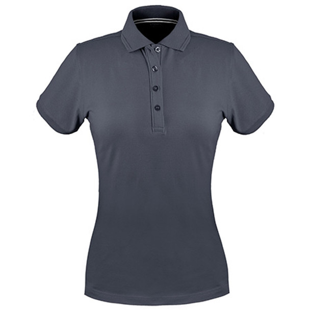 Oceanic 1165 Ladies S/S Polo - Charcoal