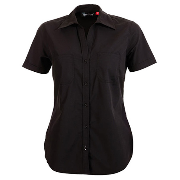 Black - W07 Ladies Harley Short Sleeve - Identitee