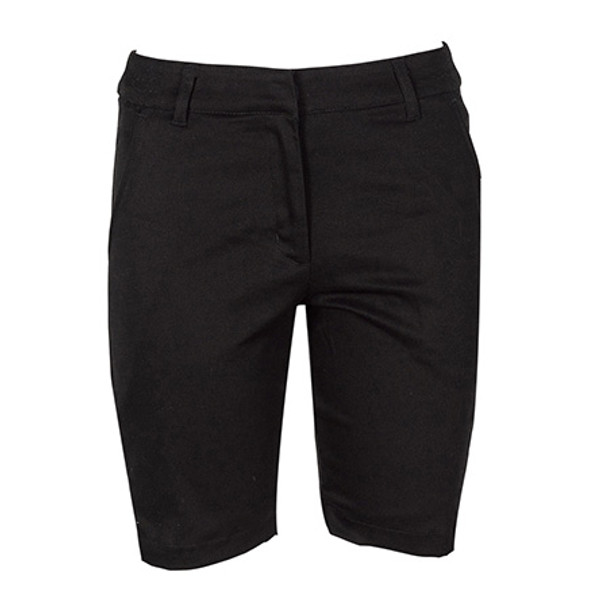 Black - CH04 Ladies Toby Chino Shorts - Identitee