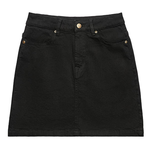 BLACK - 4821 Womens Denim Skirt - AS Colour