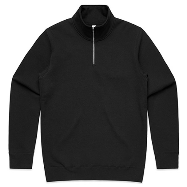 Black - 5125 Mens Half Zip Crew - AS Colour