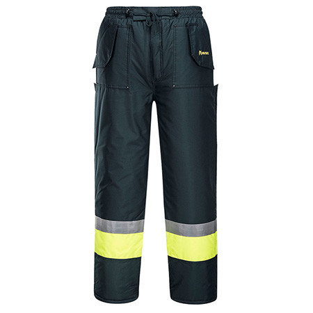 Forest / Yellow - Front - K8047 - Huski Freezer Pants - Portwest