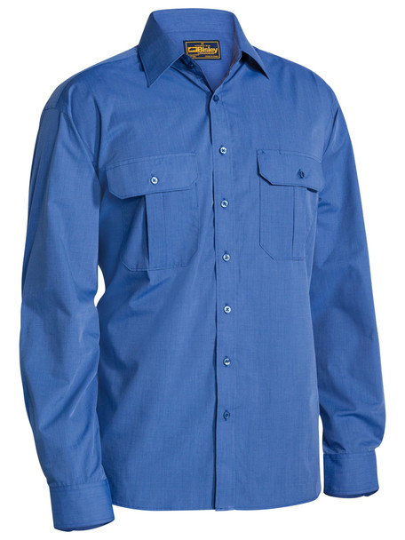 Blue - Front - BS6031 - Metro Shirt