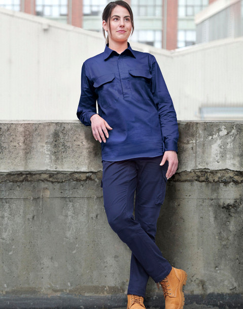 WT12 - UNISEX COOL BREEZE CLOSED FRONT LS WORK SHIRT WT12 - UNISEX COOL BREEZE CLOSED FRONT LS WORK SHIRT