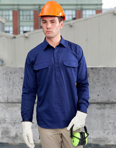 WT12 - UNISEX COOL BREEZE CLOSED FRONT LS WORK SHIRT WT12 - UNISEX COOL BREEZE CLOSED FRONT LS WORK SHIRT