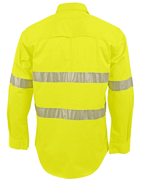 SW87 - UNISEX HI-VIS COOL BREEZE CLOSED FRONT SHIRT WITH PERFORATED TAPE SW87 - UNISEX HI-VIS COOL BREEZE CLOSED FRONT SHIRT WITH PERFORATED TAPE