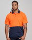 Orange / Navy - Model - SW01TD - Hi-Vis truedry safety polo S/S - Unisex Orange / Navy - Model - SW01TD - Hi-Vis truedry safety polo S/S - Unisex