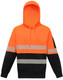 Orange / Navy - Front - SW88 - Hi-Vis Two Tone Safety Hoodie With Segmented Tapes Orange / Navy - Front - SW88 - Hi-Vis Two Tone Safety Hoodie With Segmented Tapes