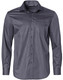 Storm Grey - Front - M7110L - Men's Dobby Striped Taped L/S Shirt Storm Grey - Front - M7110L - Men's Dobby Striped Taped L/S Shirt