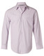 Lilac - Front - M7360L - Men's Mini Check L/S Shirt Lilac - Front - M7360L - Men's Mini Check L/S Shirt