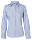 Blue - Front - M8030L - Women's Fine Twill L/S Shirt Blue - Front - M8030L - Women's Fine Twill L/S Shirt