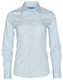 Pale Blue - Front - M8100L - Women's Self Stripe L/S Shirt Pale Blue - Front - M8100L - Women's Self Stripe L/S Shirt