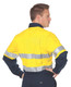 3984 - HiVis Cool-Breeze Vertical Vented Cotton Shirt with Generic R/Tape - Long sleeve