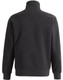 A dark grey 1/2 zip collar fleecy jumper with long sleeves and a casual fit. Features a branding logo.