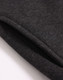 A close-up of a dark grey 1/2 zip collar fleecy jumper, showing the soft texture and stitching details.