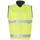 SW49 - High Visibility Reversible Mandarine Collar Safety Vest - Yellow-Navy