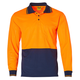 Fluoro Orange-Navy - SW05CD High Visibility Long Sleeve Polo Fluoro Orange-Navy - SW05CD High Visibility Long Sleeve Polo