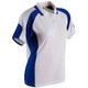 E-PS62 - Ladies Alliance Polo - White-Royal E-PS62 - Ladies Alliance Polo - White-Royal