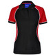 E-PS78 - Ladies Arena Polo - Black-White-Red E-PS78 - Ladies Arena Polo - Black-White-Red