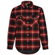 Black-Wine - WT07 Unisex Quileted Flannel Shirt-Style Jacket - Winning Spirit Black-Wine - WT07 Unisex Quileted Flannel Shirt-Style Jacket - Winning Spirit