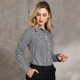 M8300L Ladies Gingham Check L/S Shirt w/ Roll-Up Tab Sleeve - Benchmark M8300L Ladies Gingham Check L/S Shirt w/ Roll-Up Tab Sleeve - Benchmark