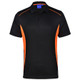 Black-Orange - PS79 Mens Pursuit Polo - Winning Spirit Black-Orange - PS79 Mens Pursuit Polo - Winning Spirit