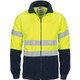 Yellow-Navy - 3830 HiVis Two Tone Full Zip Polar Fleece With Generic R-Tape - DNC Workwear