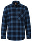 Navy / Slate - Front - WT11 - UNISEX CLASSIC FLANNEL PLAID LS SHIRT - Winning Spirit