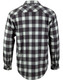 Charcoal / White - Back - WT11 - Unisex Flannel Plaid Shirt - Winning Spirit