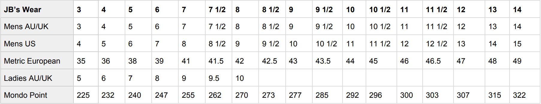 9H1-Size-Guide 9H1-Size-Guide