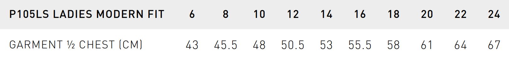 P105LS-Size-Guide P105LS-Size-Guide