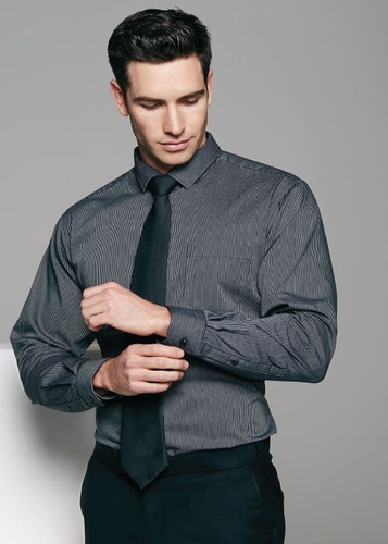 1900L - Mens Henley Long Sleeve Shirt - Online Workwear