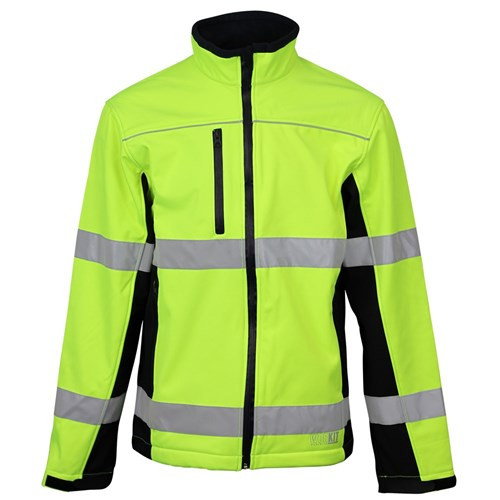 3018 - HI - VIS BIOMOTION TAPED SOFTSHELL JACKET - Online Workwear ...