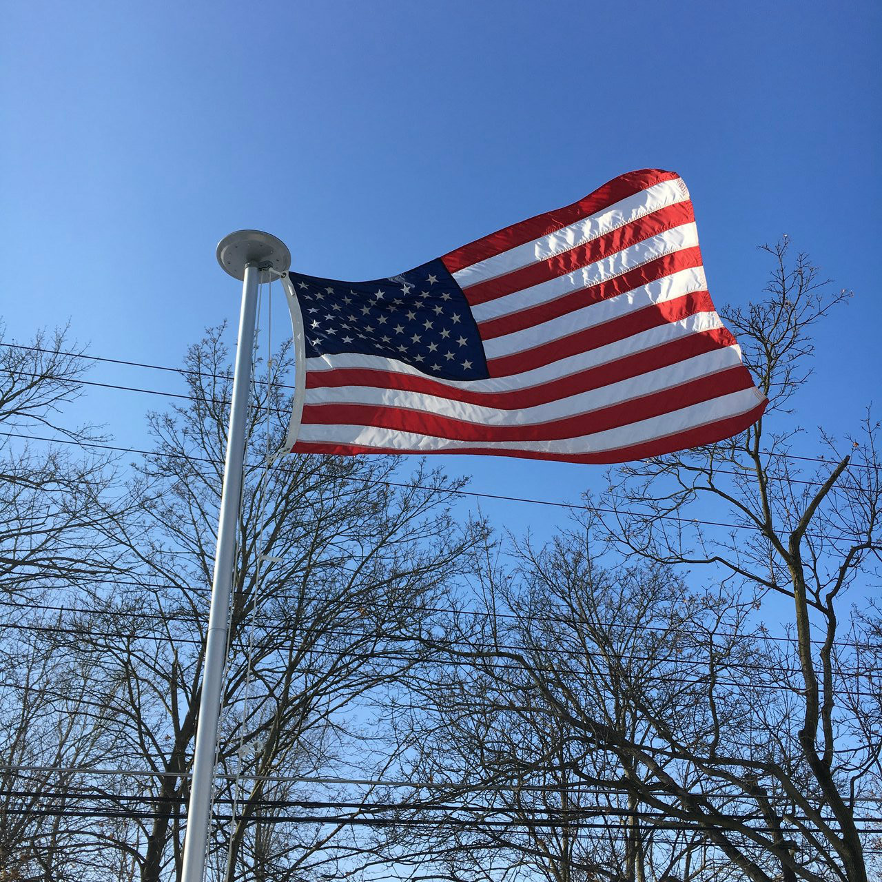 Nylon U.S. Flag 100% made in U.S.A. by Grand New Flag