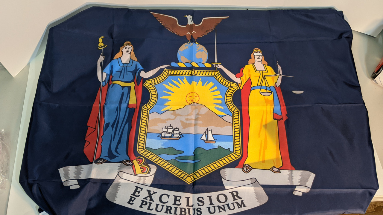 New York State Flags - Nylon & Polyester - 2' x 3' to 5' x 8
