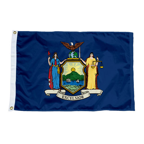 New York State Nylon Flag Made in USA