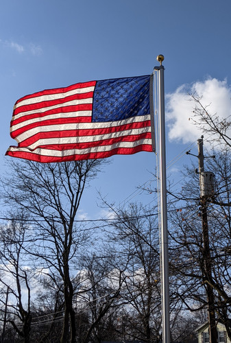 Flyin Glory 2.75" diameter rope Flagpole Made in USA