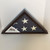 Veteran Flag Case: Front View with flag, Cherry